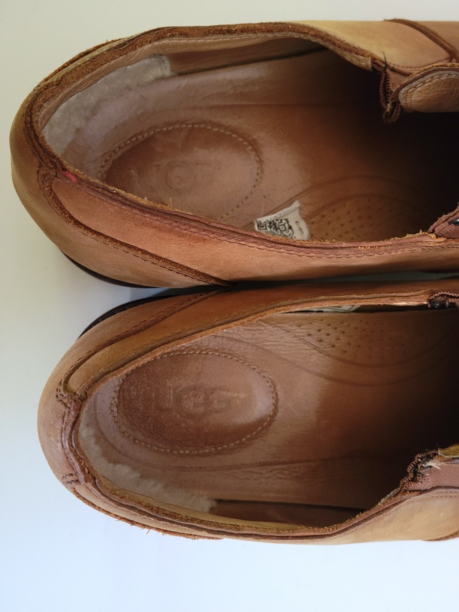 UGG Australia Brown Leather & Sheepskin Men