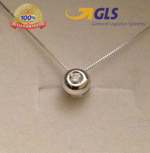 Collier con diamanti in oro bianco