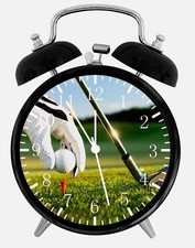 Golf Alarm Desk Clock 3.75" Home or Office Decor Z154 Nice For Gift