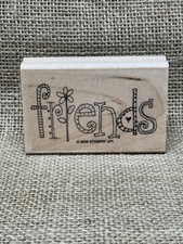 Stampin  Up Rubber Stamp  Friends  