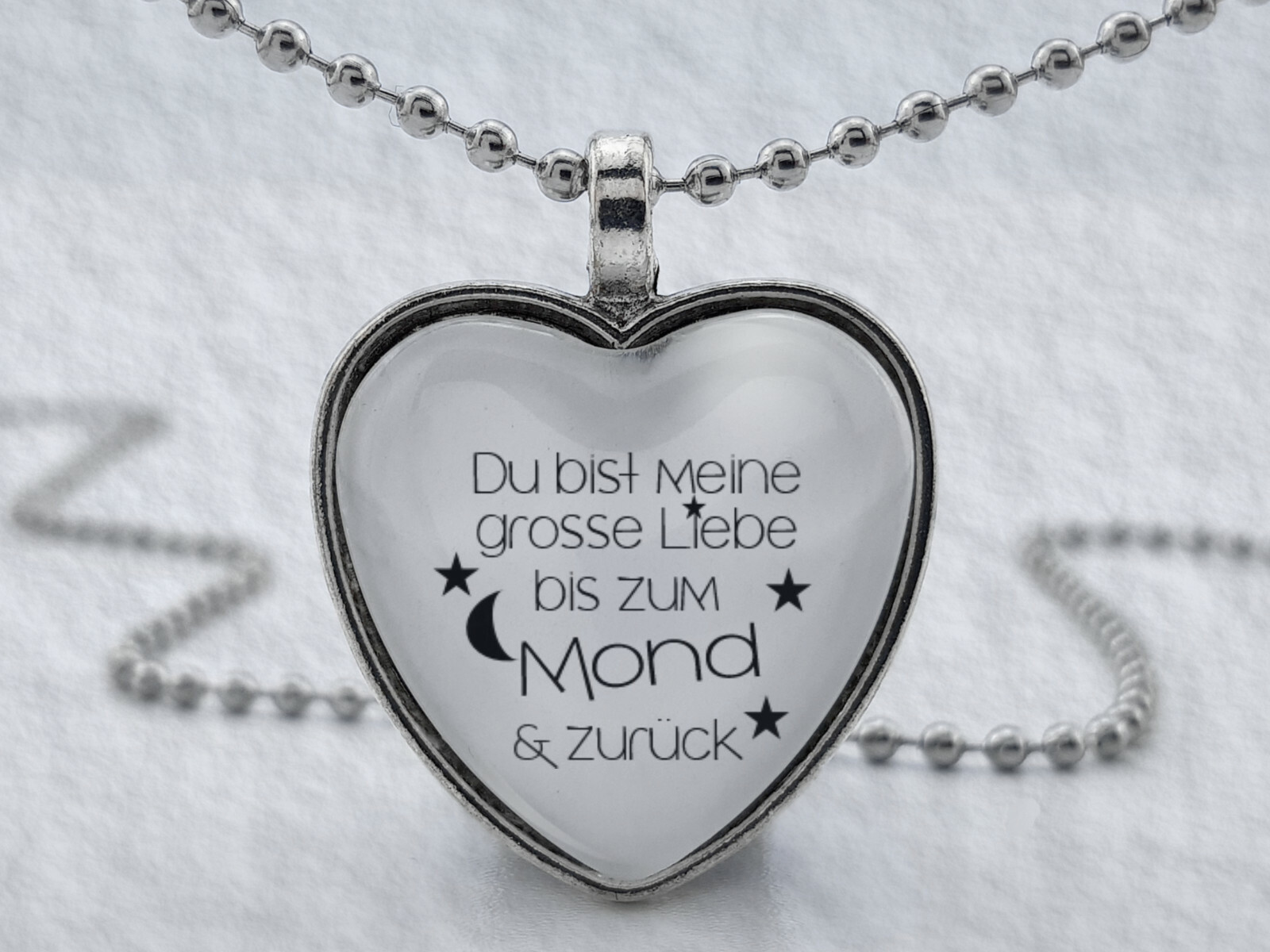 Herz Spruchkette by Perletta 20 Texte über die Liebe Liebeserklärungen -Du bist