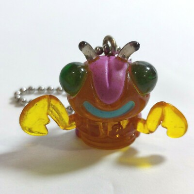 Dragon Quest 1'' Clear Crystal Boring Bug Mascot Plastic Figure Keychain
