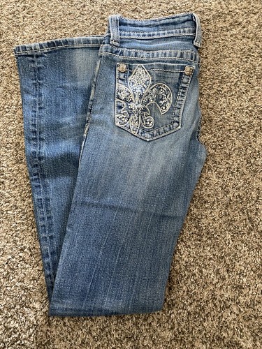 Miss Me Jeans-Bling Back Pockets- Size 