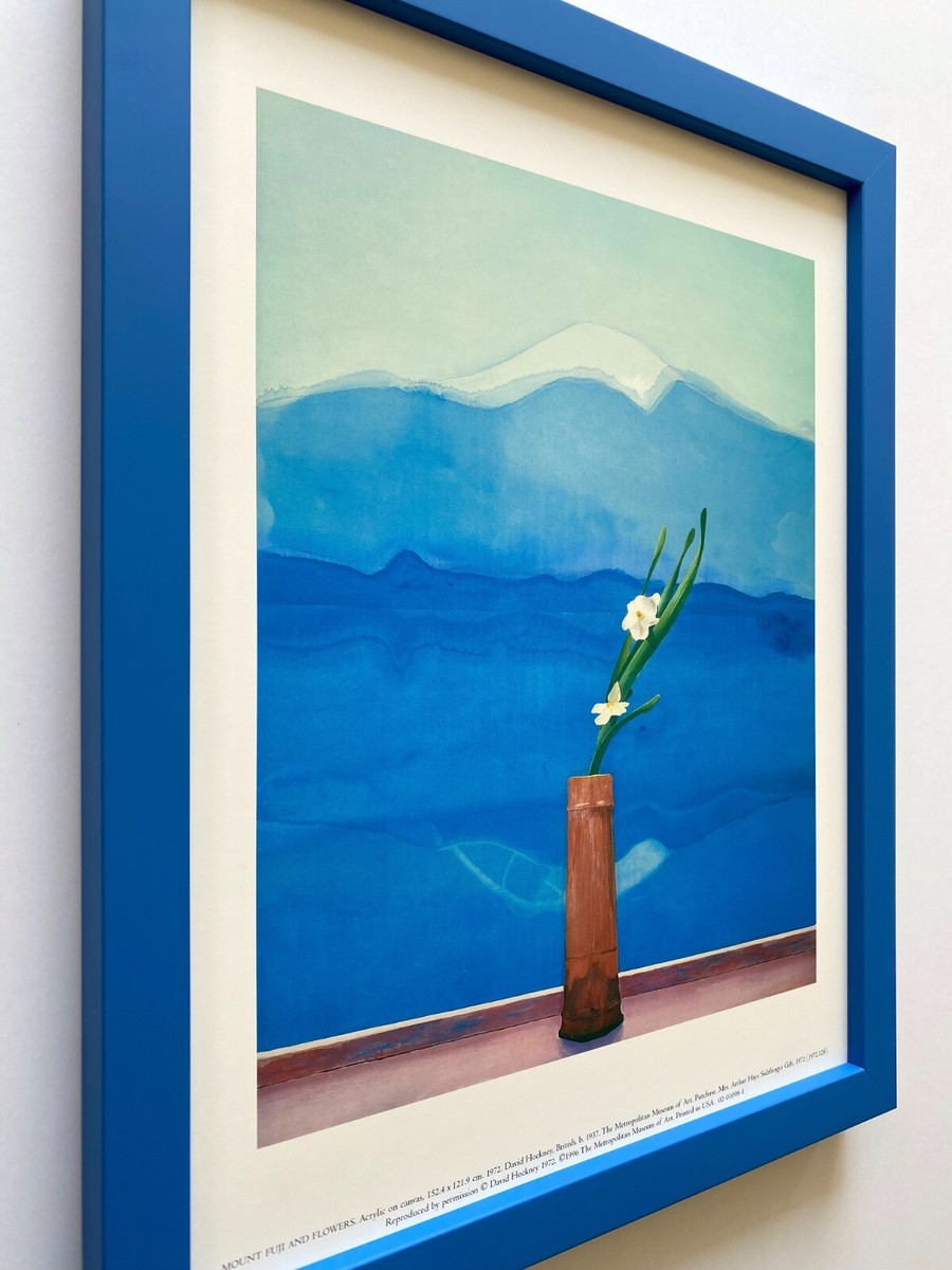 DAVID HOCKNEY RARE 1996 MET MUSEUM FRAMED LITHO PRINT 