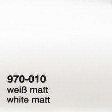 25�/m� Oracal 970RA Wei� Matt 010 Autofolie gegossen Luftkanal Auto Folie