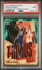 2021-22 Optic Lebron James Green Shock T-MINUS Insert Parallel Card SP PSA 9 🟢