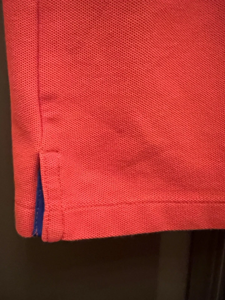 Nike Camisa Para Hombres Mediana RF Polo Tenis Camisa Roja Roger Federer Vibrante Foto 4 de 4