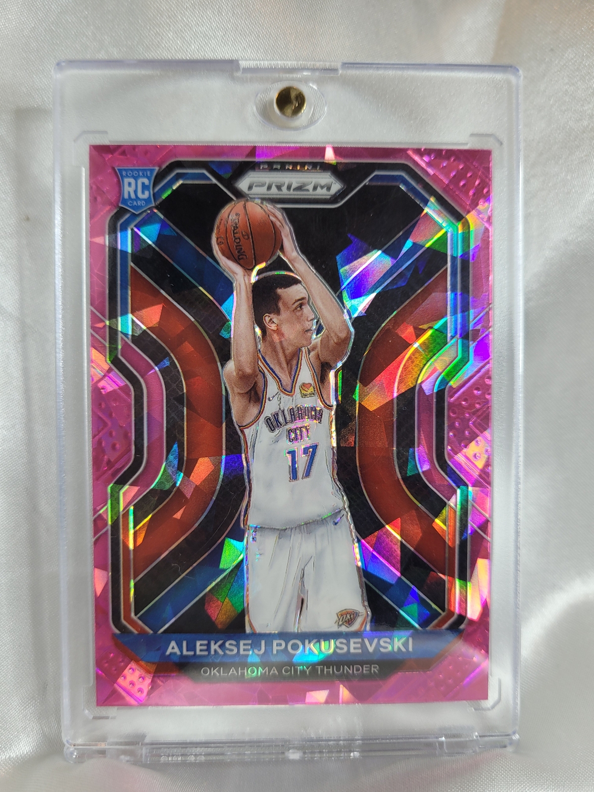 2020 Panini Prizm Aleksej Pokusevski Pink Ice Prizm 264
