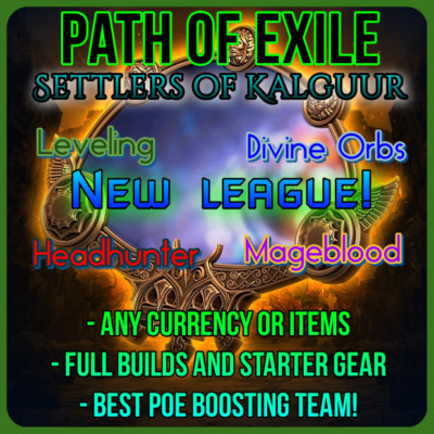 Path of Exile Settlers of Kalguur Boost Headhunter Mageblood Divine Orb Service
