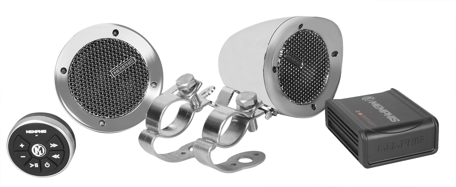 Динамики на руле мотоцикла Memphis Bluetooth Audio для Honda XRE300