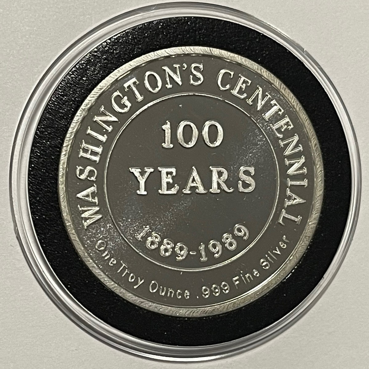 Washington Centennial Wenatchee 1 Troy Oz .999 Fine Silver