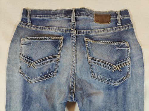 Jeans BKE Tyler uomo 36S gamba dritta vita media regular fit tasche denim blu - Foto 11 di 11