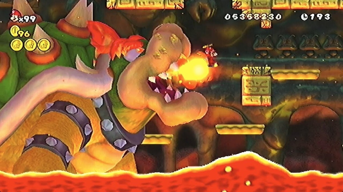 New Super Mario Wii (Wii, 2009) Nintendo Defeat the final