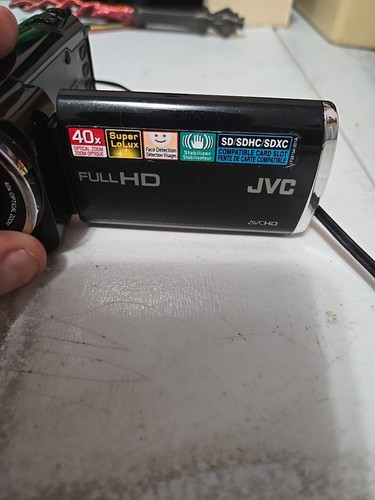 JVC Everio GZ-E-10VU 40X Optical Zoom HD Camcorder Black Battery/Memory/Ag - Picture 6 of 14