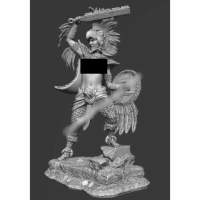54MM resin figures model Ancient female warrior unassembled unpainted