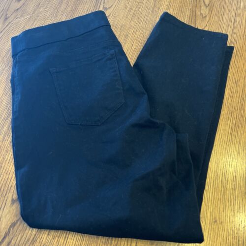 NINE WEST Women's Heidi Pull On Crop Pants Black Sz 14 NEW - Picture 1 of 7