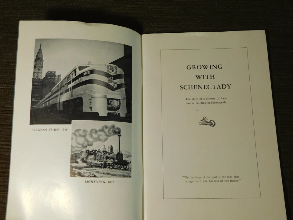 VINTAGE TRAIN 1948 AMERICAN LOCOMOTIVE CO GROWING WITH SCHENECTADY BOOKLET - Image 3 of 4