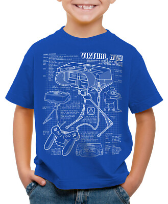 Virtual Boy Kinder T-Shirt 32Bit videospiel nintendo konsole gamer super n64 nes