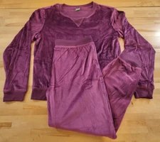 NWOT Honeydew Ladies' 2 Piece Relaxed Fit Fleece Lounge Set Purple Size Medium