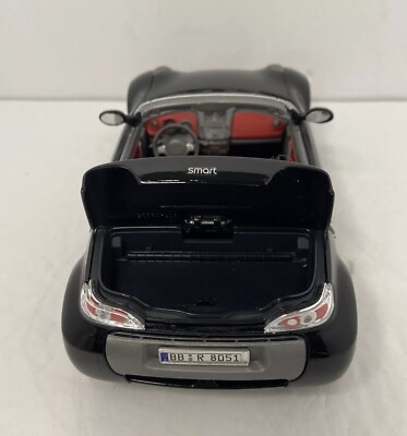 SMART 452 Roadster Coupe Jack Black Silver 1/18 Die cast Italy