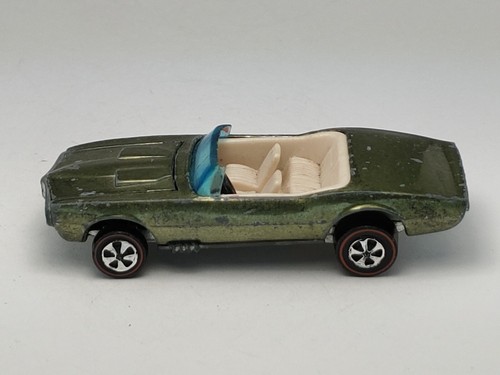 Vintage Hot Wheels Redline Custom Firebird Olive Green Mattel 1967 Hong Kong - Picture 6 of 8