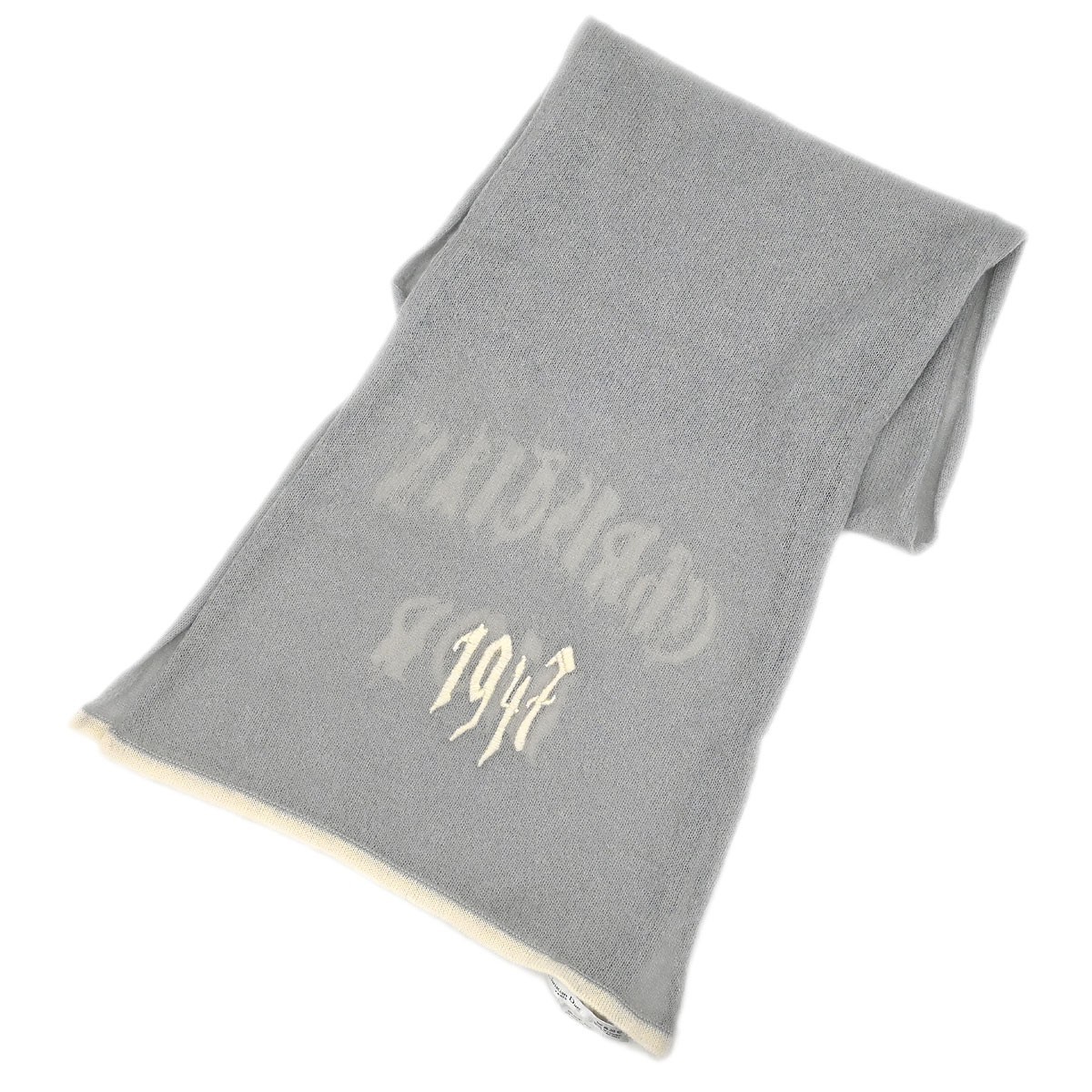 Christian Dior Gray Scarf Stole Small Good 126558 thumbnail 2