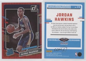 2023-24 Panini Donruss Rated Choice Red /99 Jordan Hawkins #219 Rookie RC