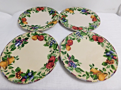 L7 - Sakura for Oneida Stoneware Sonoma Dinner Plates Lot of 4