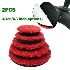 for 2 Pcs 3/4/5/6/7 Microfiber Polishing Pad For Car Body Polish Polishing