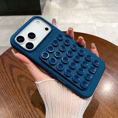 Colorful Silicone Suction Cup Case For iPhone 17 16 15 Pro Max 14 13 12 11 Cover