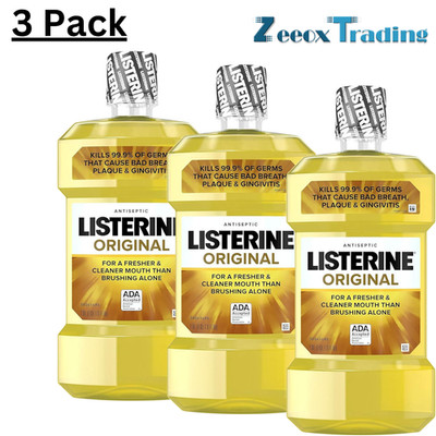 Listerine Original Intense Antiseptic Oral Care Mouthwash, 1 Liter - Exp 7/2026+