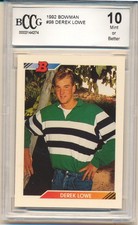 1992 Bowman Derek Lowe (Rookie Card) (#98) BCCG10 BCCG. rookie card picture