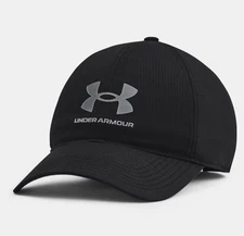 UNDER ARMOUR Iso-Chill ArmourVent Men’s Adjustable Hat Cap Black 1361528-001 NEW