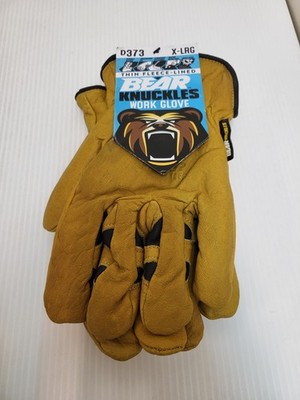Bear Knuckles Work Glove - XL Thin Fleece Lined D373