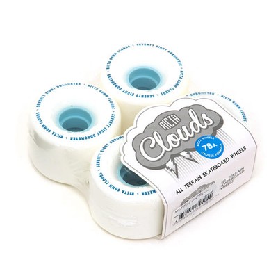 (Set of 4) Ricta Clouds Skateboard Wheels 60mm 78a Skate All Terrain Wheels