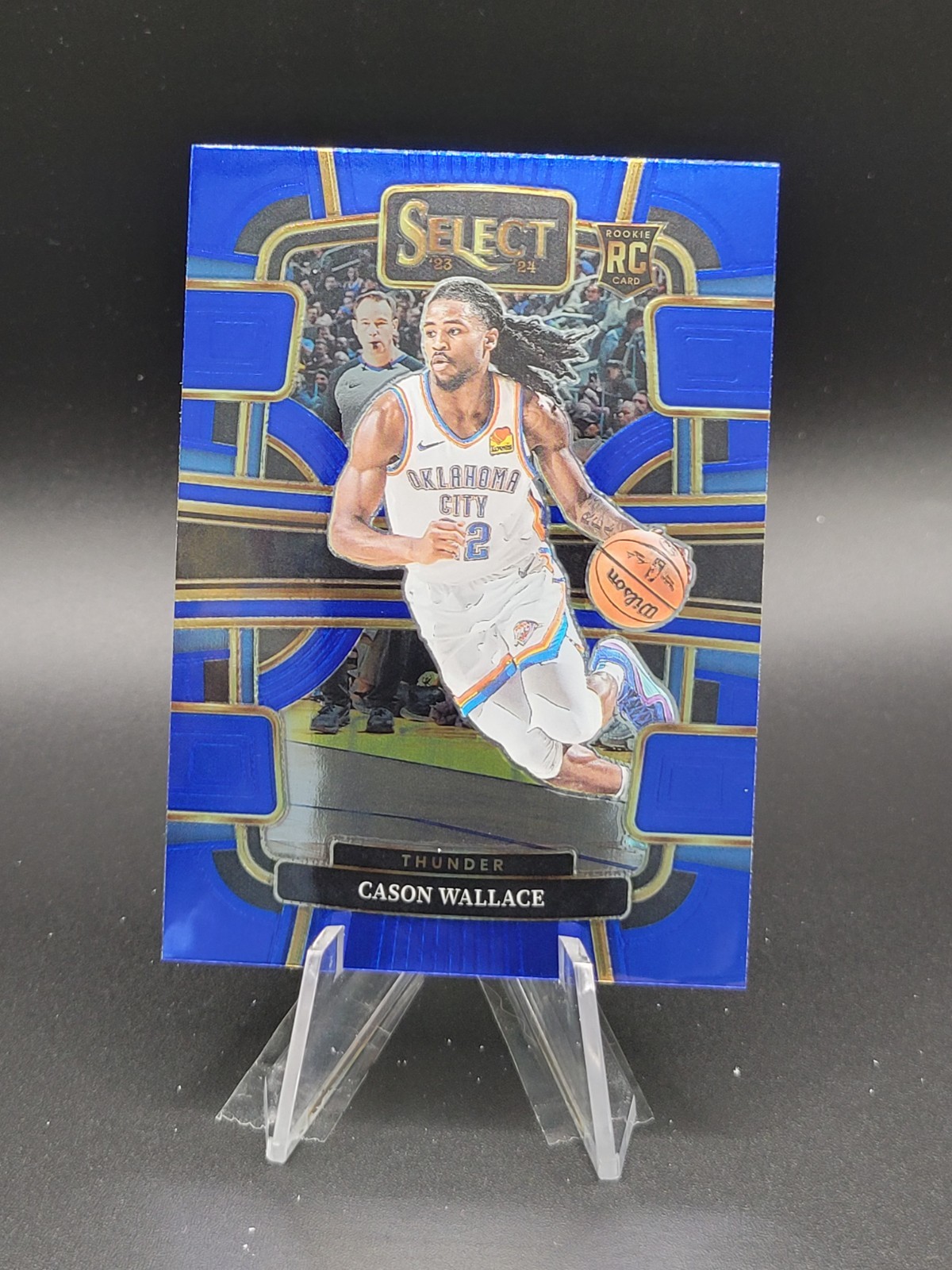 Cason Wallace 2023-24 Panini - Select Basketball #88 Blue Concourse RC - Thunder