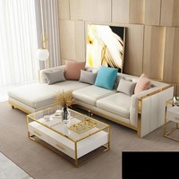 Design Eck Ecksofa L-Form Modern Sofas Ledersofa Couch Wohnlandschaft Sofa Ecke