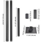 Yescom 8FT/10FT String Light Poles for Outdoor Event Decor Patio Shade 4 Pack — photo 6