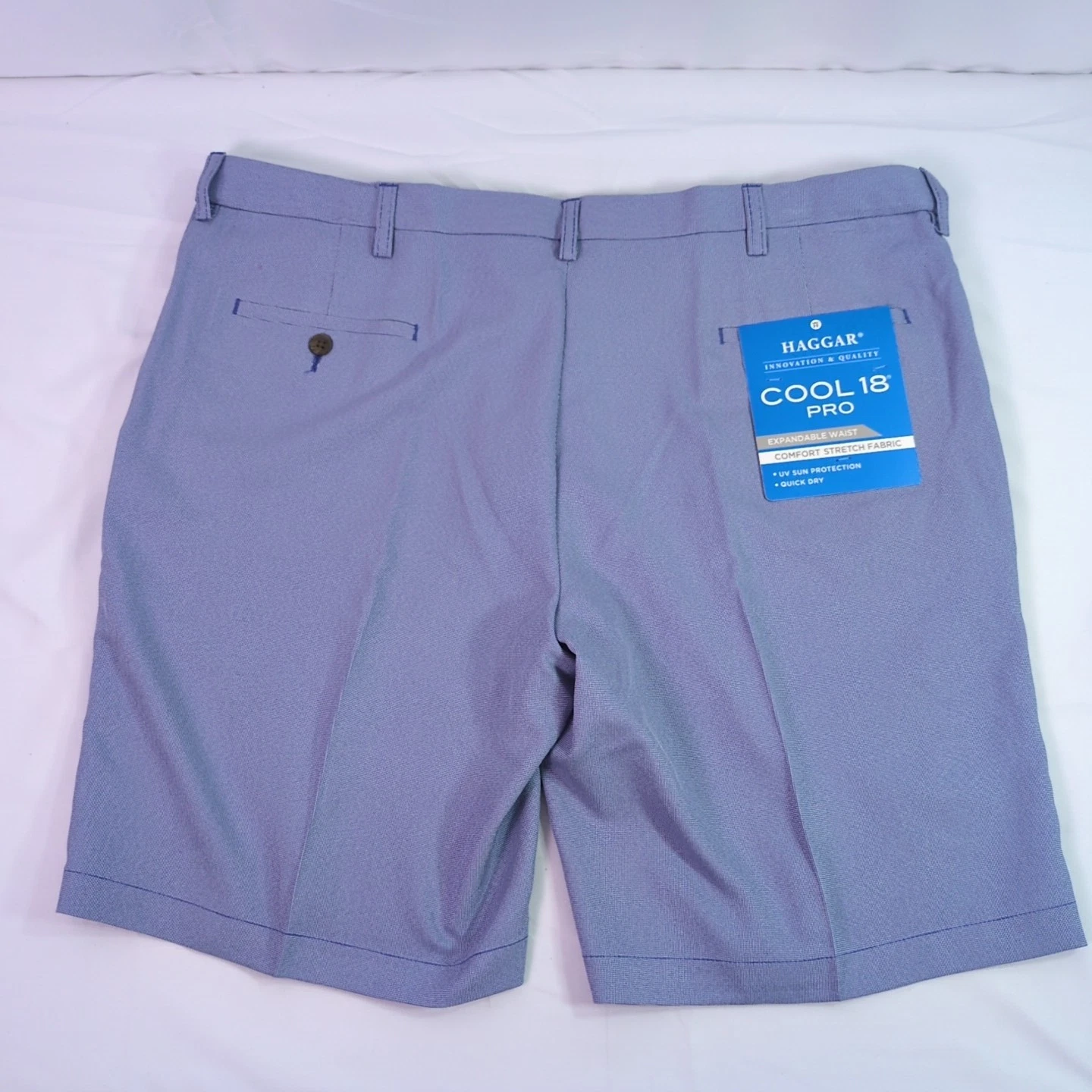 Haggar Shorts Mens 42 Cool 18 Pro Blue Performance Chino Golf Flat Front Pockets
Opens in a new wind