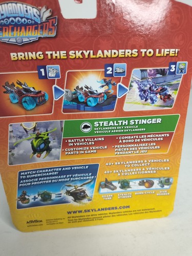 Brandneu Skylanders SuperChargers Stealth Stinger Fahrzeug Figur - Bild 4 von 4