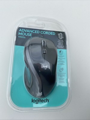 Logitech M500S Advanced USB Optisch Schwarz 7 Tasten 4000 dpi PC Maus 1,8 m