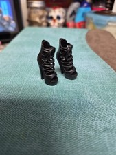 BARBIE BLACK HIGH HEEL OPEN TOED MODEL MUSE SHOES