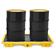 Global Industrial Spill Containment Platform 2 Drum Capacity