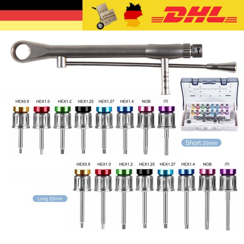 UNIVERSAL PROSTHETIC KIT Dental Restoration Hand Driver tool Kit Impianto SET DE - Imagen 3 de 18