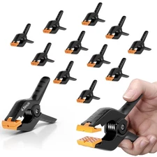 EMART Heavy Duty Spring Clamps 12 Pack 4.5 Inch Plastic Large Professional Ba...