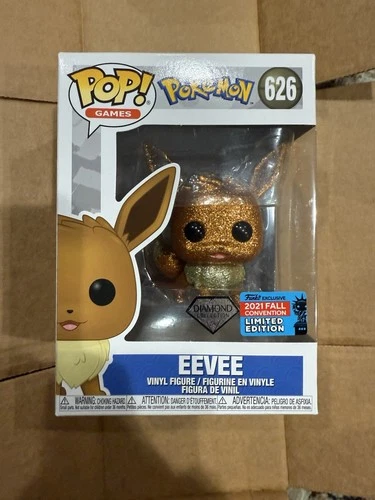 Funko Pop! Games Pokemon Eevee 626 Diamond Collection 2021 Fall Convention