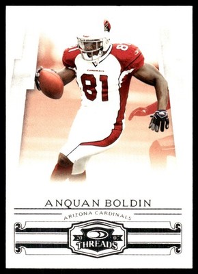 Anquan Boldin 2007 Donruss Threads #1 Cardinals NFL READ FREE SHIP AutographDen