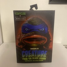 NECA TMNT Ninja Turtles Monsters Leonardo Creature Black Lagoon Toy Figure New