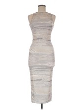 Boohoo Women Silver Cocktail Dress 6