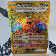 Carta Pokemon Charizard EX Fiamme Ossidiana 228/197 Iper Rara Full Art Holofoil